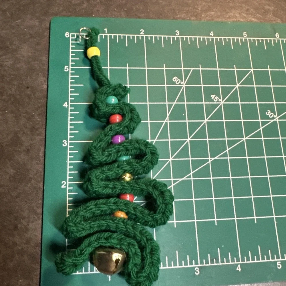 Handmade Crochet Christmas‎ Ornaments Tree Stocking Wreath Mini Hat Set